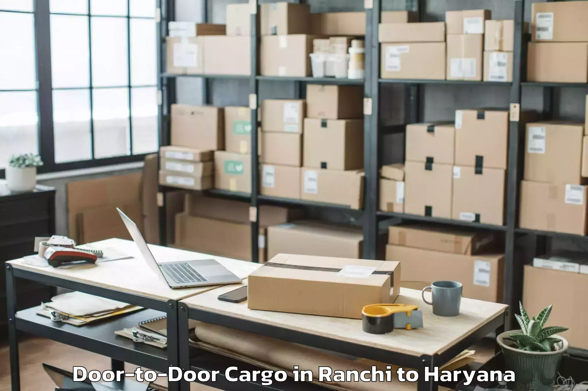 Reliable Ranchi to Manav Rachna University Farida Door To Door Cargo